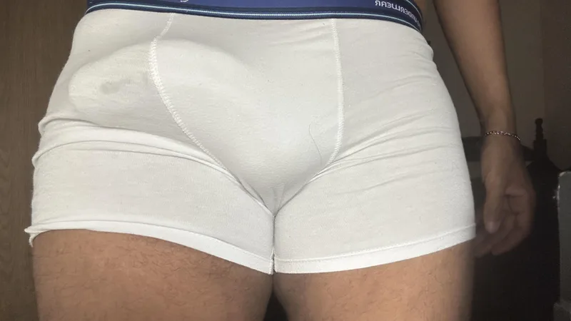 29 bi in white briefs