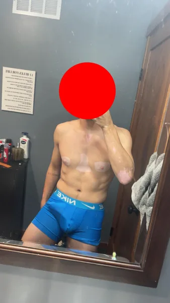 19 straight about to shower